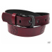 opasok s kovom Leather & Steel Fashion Red