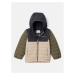 Columbia Vatovaná bunda Powder Lite™ Boys Hooded Jacket Hnedá Regular Fit