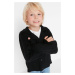 Trendyol Black Button Detailed Boy Knitwear Cardigan