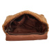 Beagles Hnedý huňatý vintage batoh „Bear“ 12L