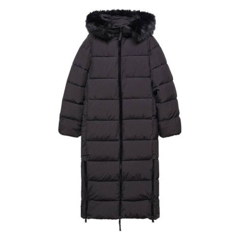 MANGO Zimný kabát 'Deluxy'  čierna