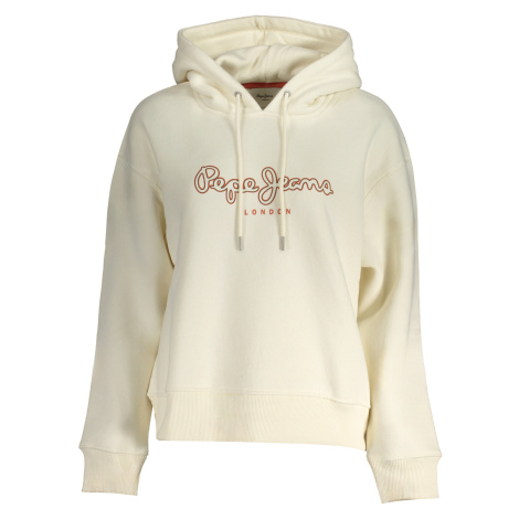 Biela mikina s kapucňou Pepe Jeans