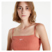 Nike Sportswear Essential Ribbed Crop Top oranžové