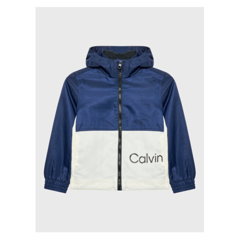 Calvin Klein Jeans Prechodná bunda Block IB0IB01269 Biela Regular Fit