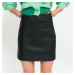 Sukňa JJXX Rowe Short Faux Leather Skirt Black