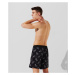 Plavky Karl Lagerfeld Ikonik 2.0 Aop Med Boardshorts Ikonik Outline Aop Black