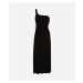 Plážové Oblečenie Karl Lagerfeld Karl Dna One Shoulder Dress Black