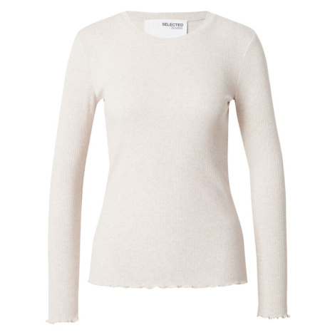 SELECTED Tričko 'Anna'  béžová