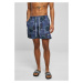 Patterned swimsuit shorts with navy scarf aop