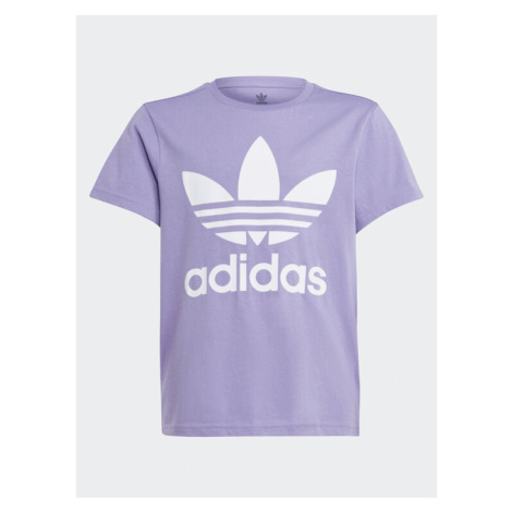 Adidas Tričko Trefoil T-Shirt IB9934 Fialová Regular Fit