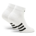 Adidas Súprava 3 párov kotníkových ponožiek unisex Mid-Cut Socks 3 Pairs HT3450 Biela