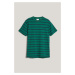 TRIČKO GANT STRIPED SS TSHIRT DEEP FOREST GREEN