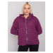 FUCHSIOVÁ DÁMSKA MIKINA NA ZIPS S KAPUCŇOU RV-BL-7451.23-PURPLE