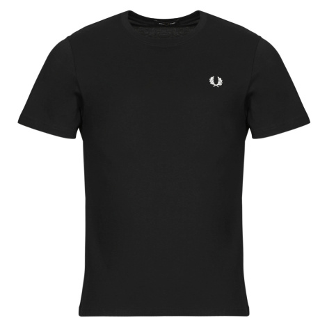 Fred Perry  CREW NECK  Tričká s krátkym rukávom Čierna