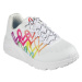 Dievčenská rekreačná obuv SKECHERS Uno Lite Love Brights white