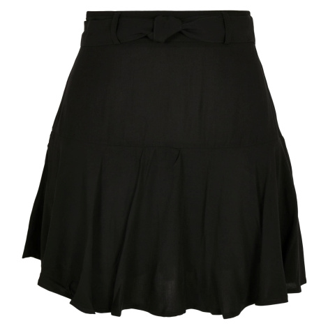 Women's viscose miniskirt black Urban Classics