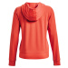 Mikina Under Armour Rival Terry Fz Hoodie Vermillion