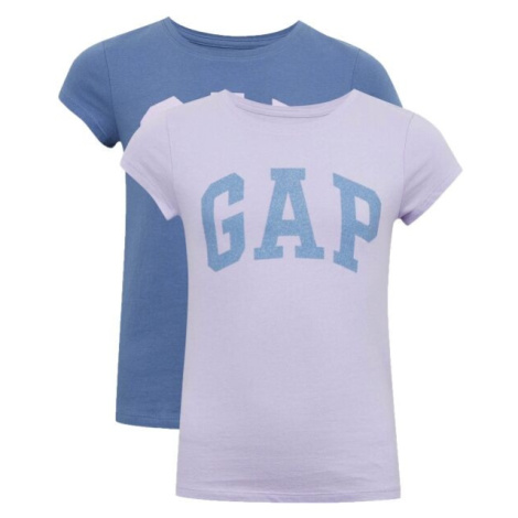 GAP V-SS VALUE GRAPHIC 2PK Dievčenské tričko, modrá, veľkosť