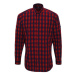 Premier Workwear Pánska bavlnená košeľa s dlhým rukávom PR250 Red