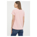 Bavlnené tričko Levi's ružová farba