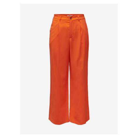 Oranžové dámske nohavice ONLY Aris