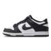 Nike Sneakersy Dunk Low (GS) CW1590 100 Čierna