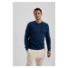 DEFACTO Regular Fit Crew Neck Cotton Basic Sweatshirt