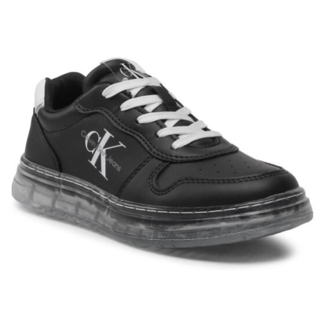 Calvin Klein Jeans Sneakersy Low Cut Lace-Up Sneaker V3X9-80554-1355 M Čierna