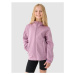 Dievčenská turistická softshellová bunda 4F JUNIOR SOFTSHELL JACKET-JWAW24TSOFF261-54S-PINK