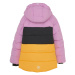 Dievčenská lyžiarska bunda COLOR KIDS Ski Jacket - Colorblock -Quilt-741722.5214-Lilac chiffon