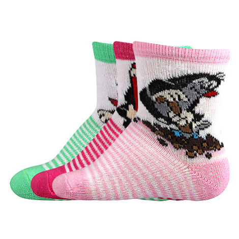 BOMA Krtkovské ponožky mix B - dievča 3 páry 112556