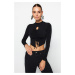 Trendyol Black Window/Cut Out Detailed Blouse