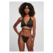 Women's Rib Babylock Triangle Bikini Black