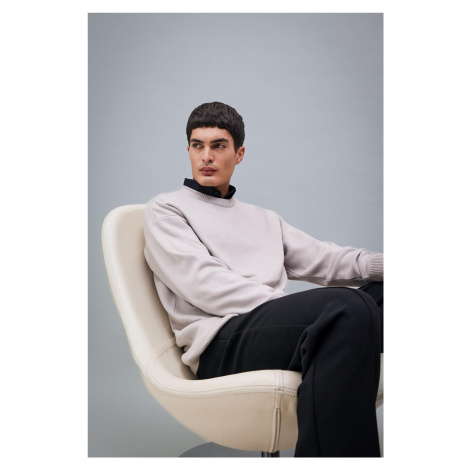 DEFACTO Relax Fit Crew Neck Basic Plain Knitwear Sweater