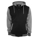 2-color Zip-Up Sweatshirt BLK/Grey