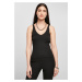 Women's rib knitted fabric black