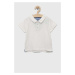 Detské polo tričko zippy biela farba, jednofarebný