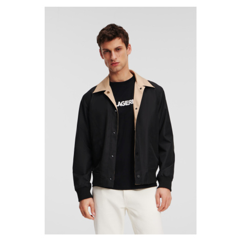 Bunda Karl Lagerfeld Colourblock Reversible Bomber Travertine / Black