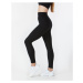 Vilgain Seamless Ribbed Leggings – black