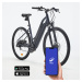 Elektrický trekingový bicykel Riverside 100 E nízky rám modrý