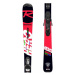 Rossignol HERO JR KID + KID 4 Juniorské zjazdové lyže, červená, veľkosť