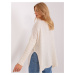 Ecru free women's sweater OCH BELLA