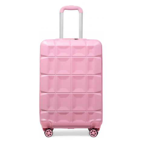 KONO kabínová batožina s TSA zámkom - ružová - 39L