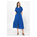 Dámske šaty S221 Blue - Nife Modrá