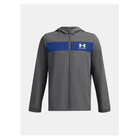 Chlapčenská bunda Under Armour UA Sportstyle Windbreaker-GRY