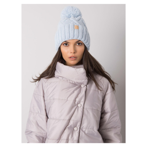 Light blue insulated winter cap