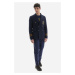 Sako La Martina Man Double Breast Jacket Crepe Navy