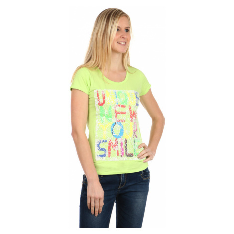 Farebné dámske tričko s nápisom