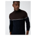 Koton Turtleneck Knitwear Sweater Color Blocked