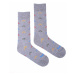 Sivé vzorované ponožky Cyklista šedý